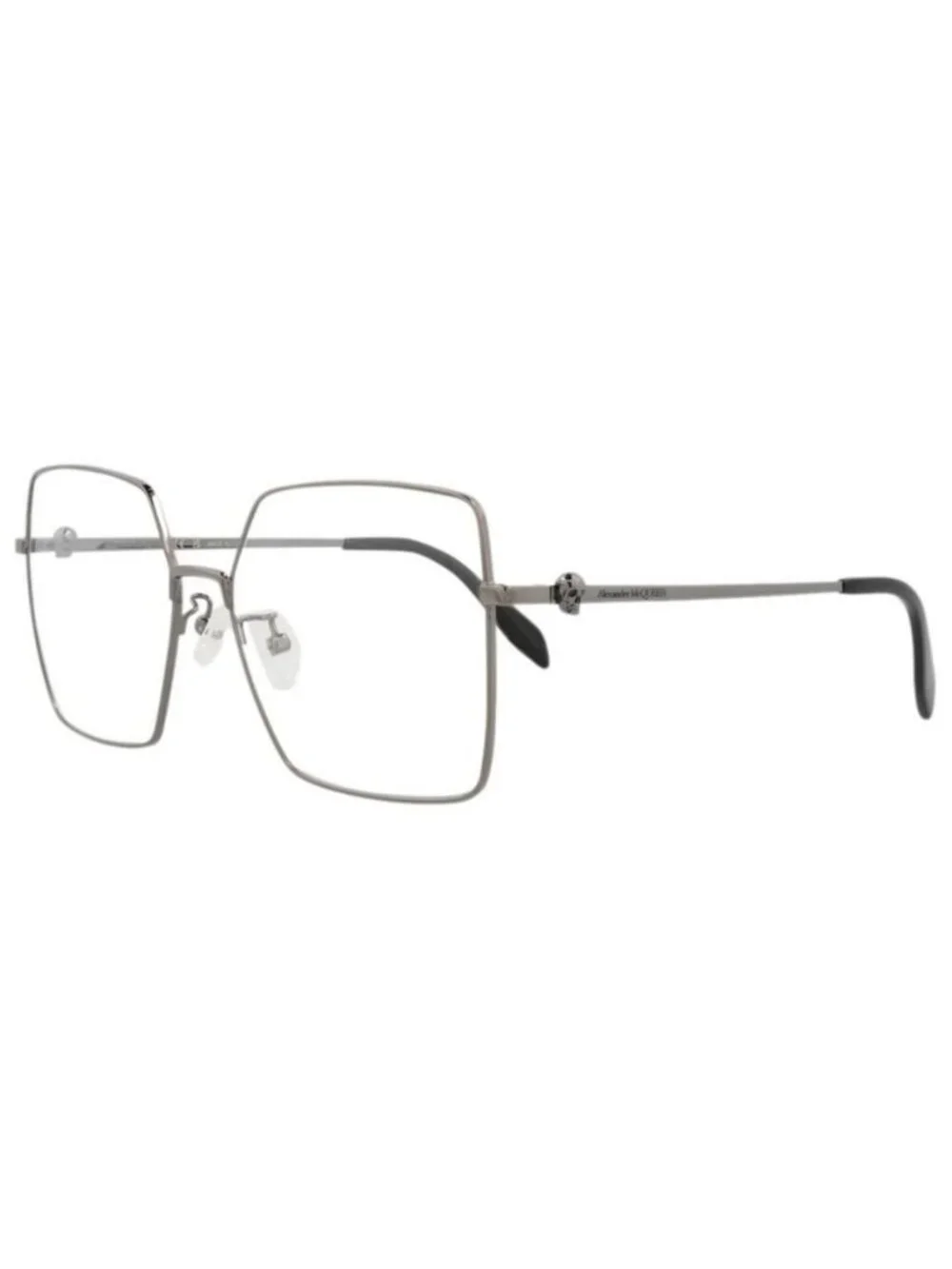 New Alexander McQueen Womens Square/Rectangle Ruthenium Ruthenium Transparent Fa